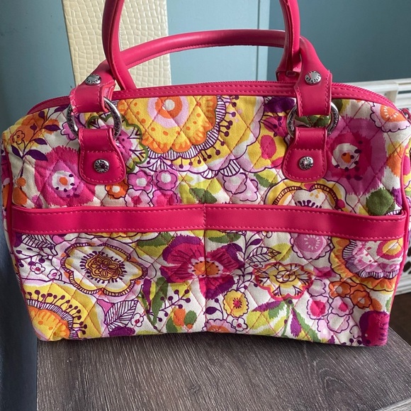 Vera Bradley Mini Loft duffel in clementine - Picture 3 of 16